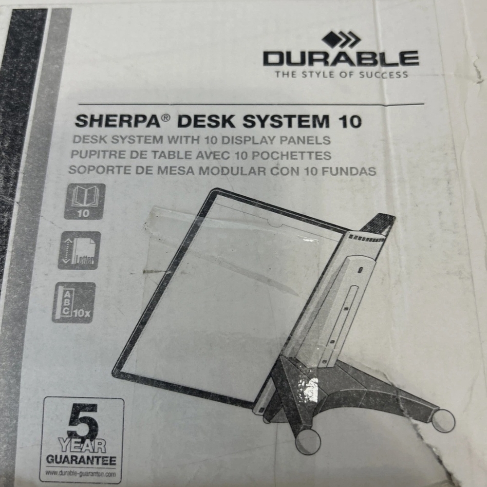 *NEW* SHERPA 5542-00 Desk Reference System 10 Panels 10 x 5 5/8 x 13